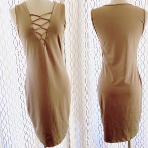 Champagne mini dress